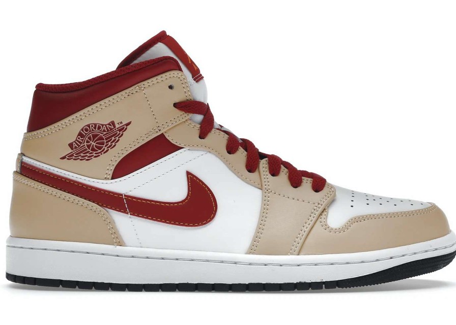 Sneakers * | Jordan 1 Mid Light Curry Cardinal