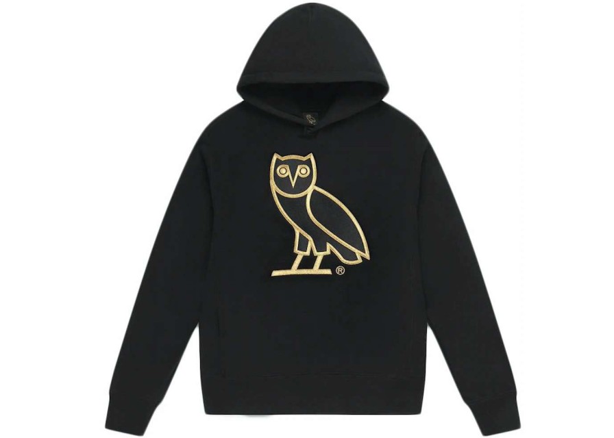 Apparel * | Ovo Og Owl Hoodie Black