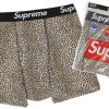 Apparel * | Supreme Hanes Leopard Boxer Briefs (2 Pack) Leopard