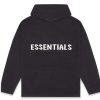 Apparel * | Fear Of God Essentials Knit Hoodie (Fw20) Dark Slate/Stretch Limo/Black