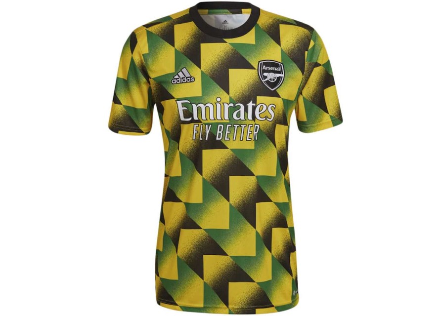 Apparel * | Adidas Arsenal Fc Pre-Match Jersey Eqt Yellow/Green/Black (2022)