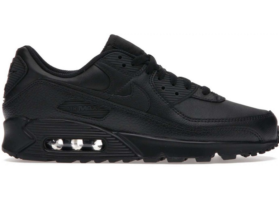 Sneakers * | Nike Air Max 90 Leather Triple Black (2020)