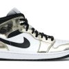 Sneakers * | Jordan 1 Mid Metallic Gold Black White