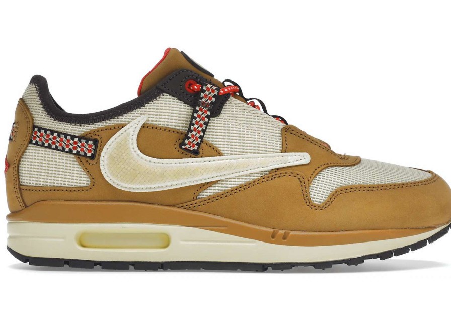 Sneakers * | Nike Air Max 1 Travis Scott Cactus Jack Wheat Lemon Drop