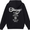 Apparel * | Stussy World Tour Hoodie Black