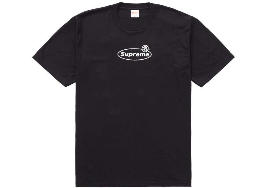 Apparel * | Supreme Warning Tee Black