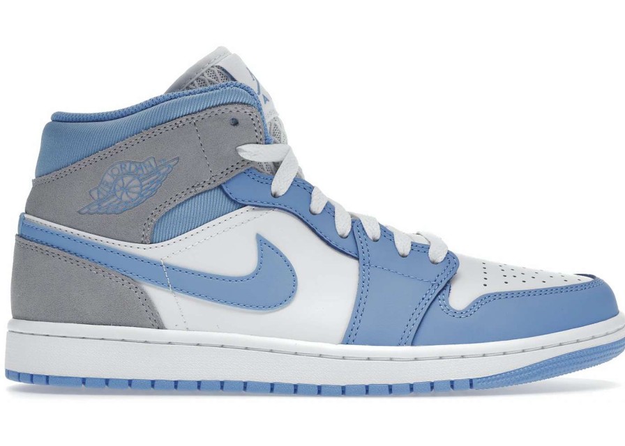 Sneakers * | Jordan 1 Mid University Blue Grey