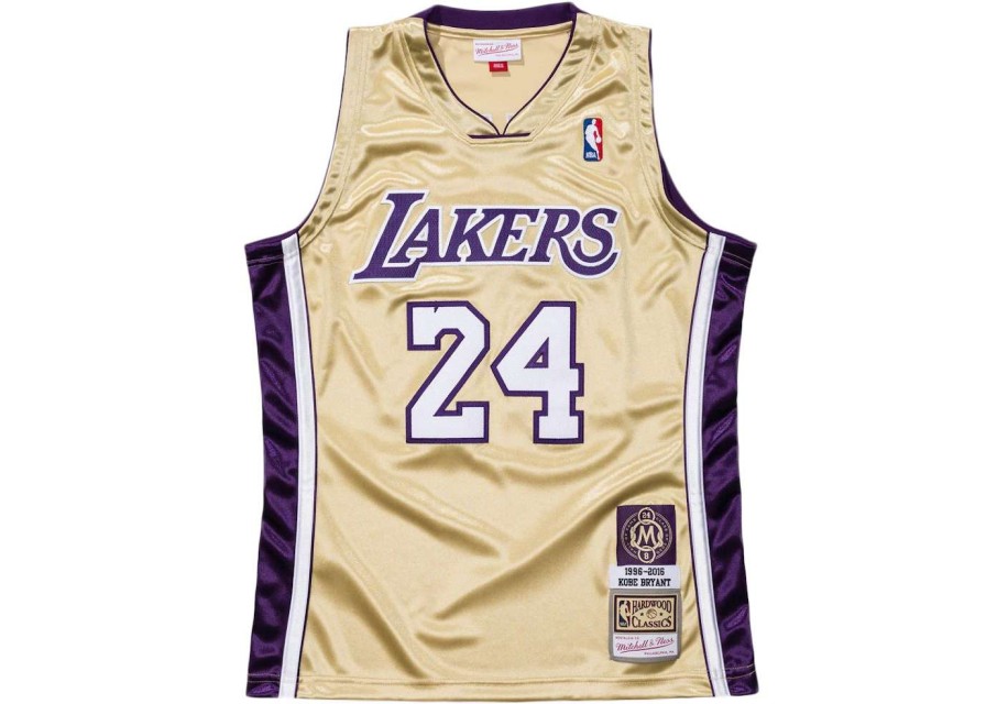 Apparel * | Mitchell & Ness Kobe Bryant Hof Nba Authentic Jersey Gold