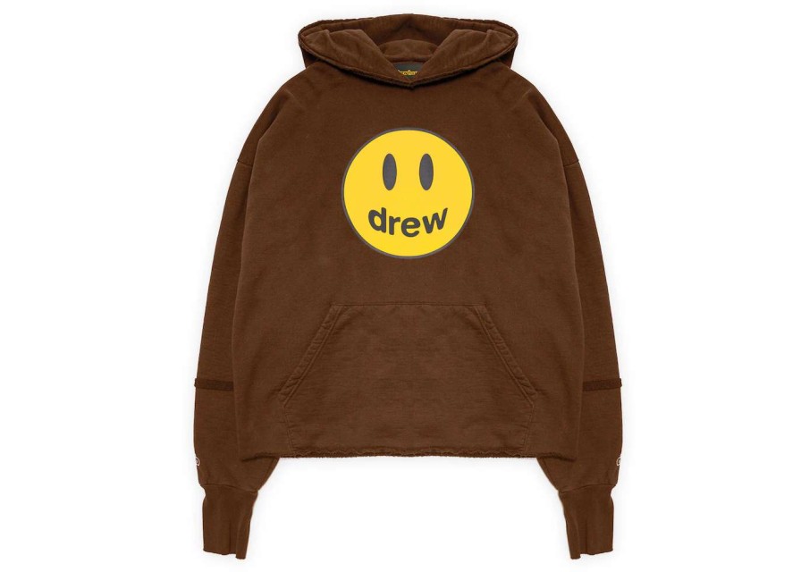 Apparel * | Drew House Mascot Deconstructed Hoodie Brown