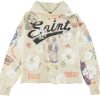 Apparel * | Saint Mxxxxxx X Denim Tears Graffiti Hoodie Grey