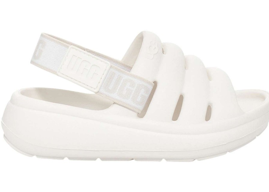 Shoes * | Ugg Sport Yeah Slide Bright White (Toddler)