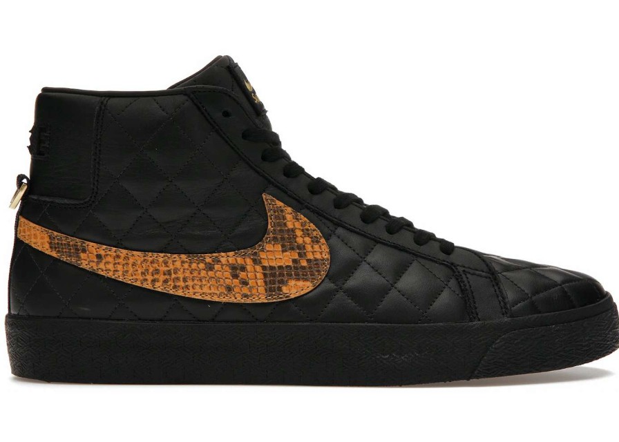 Sneakers * | Nike Sb Blazer Mid Qs Supreme Black