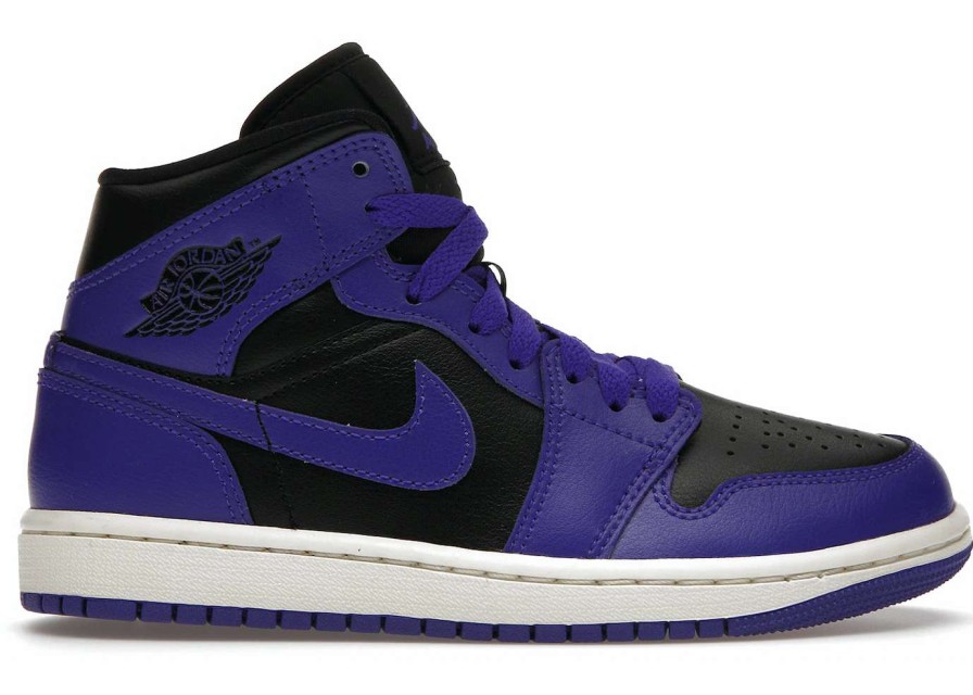 Sneakers * | Jordan 1 Mid Purple Black (W)