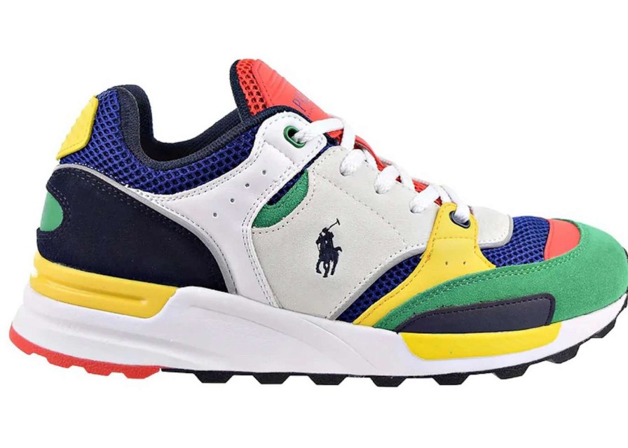 Shoes * | Polo Ralph Lauren Trackster 200 White Multi