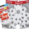 Apparel * | Supreme Hanes Bandana Boxer Briefs (2 Pack) White