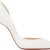 Shoes * | Christian Louboutin Iriza 100Mm Pump White Nappa Leather