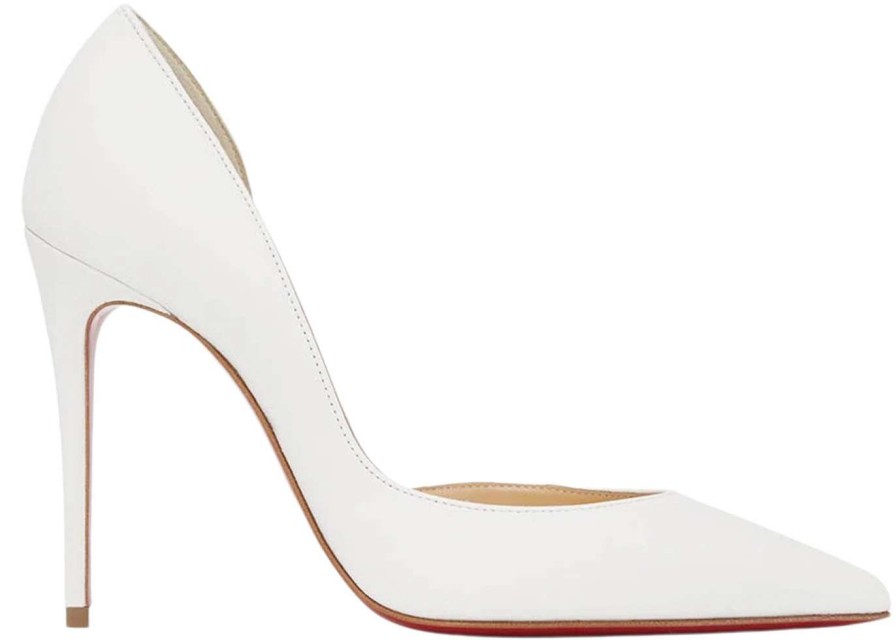 Shoes * | Christian Louboutin Iriza 100Mm Pump White Nappa Leather