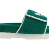 Shoes * | Adidas X Gucci Gg Platform Sandal Green