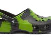 Shoes * | Crocs Classic Clog Tie Dye Black Lime Punch