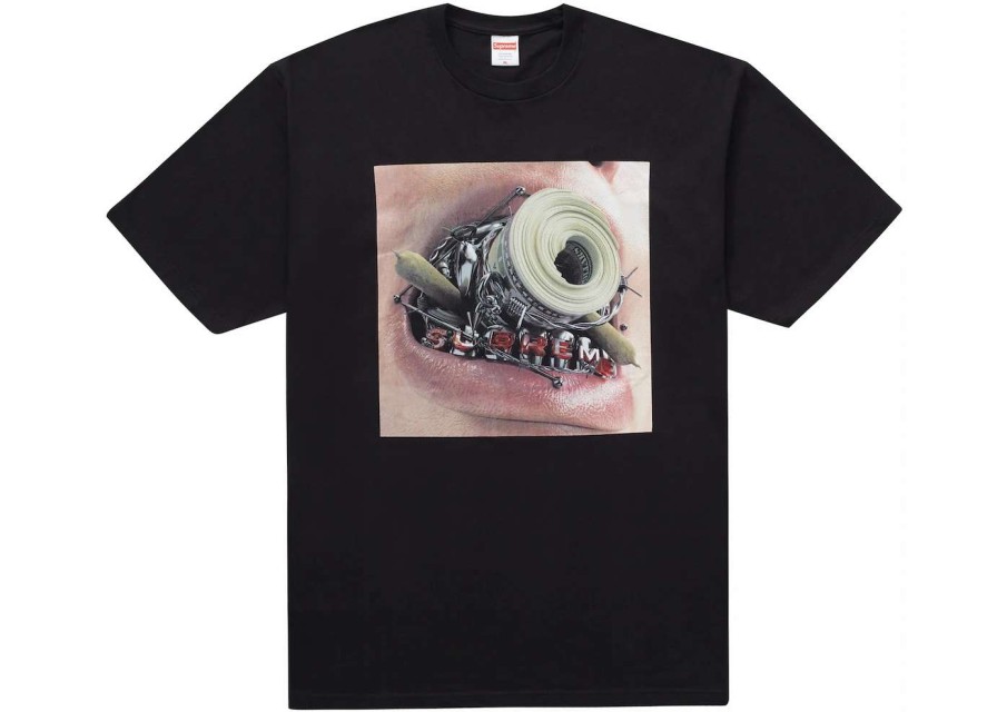 Apparel * | Supreme Braces Tee Black