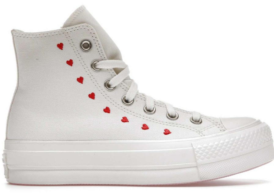 Sneakers * | Converse Chuck Taylor All-Star Lift Hi White Red (W)