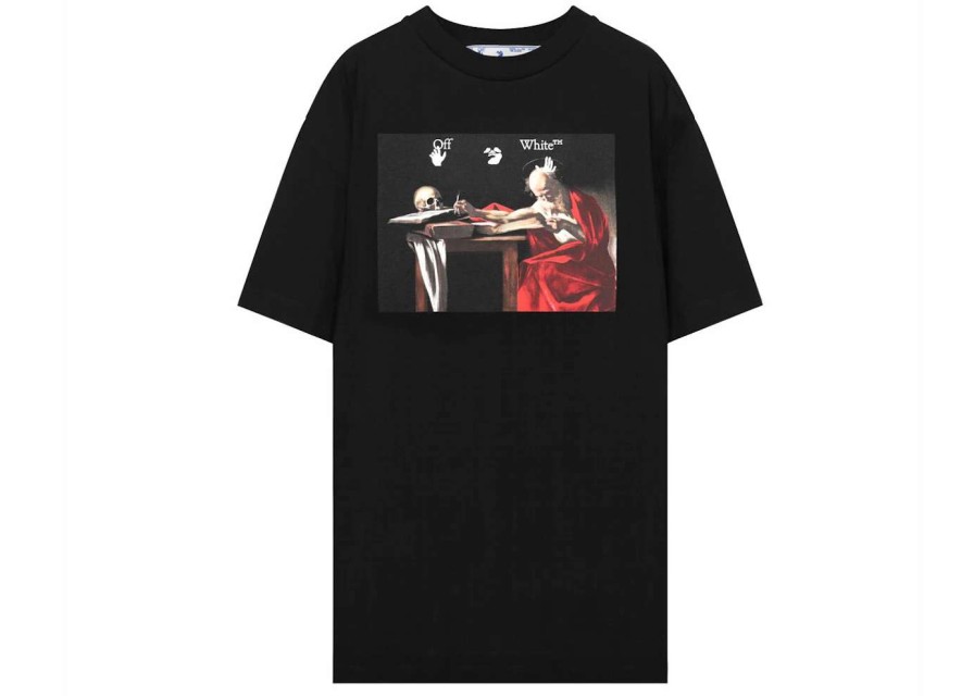 Apparel * | Off-White Caravaggio Jersey T-Shirt Black