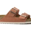 Shoes * | Birkenstock Arizona Soft Footbed Suede Earth Red (W)