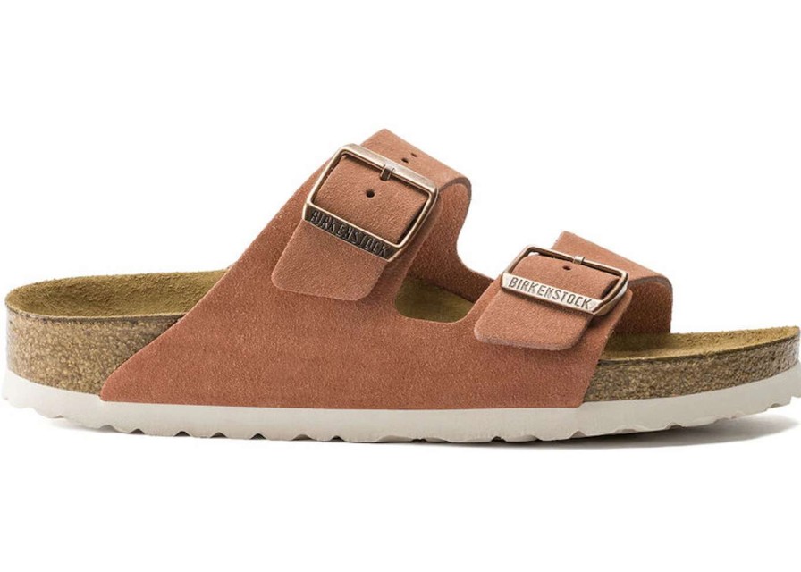 Shoes * | Birkenstock Arizona Soft Footbed Suede Earth Red (W)