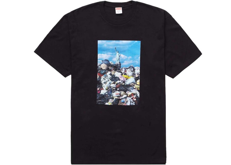 Apparel * | Supreme Trash Tee Black