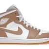 Sneakers * | Jordan 1 Mid Tan Gum