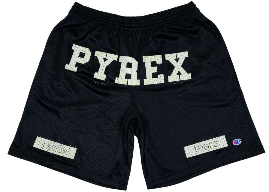 Apparel * | Denim Tears Pyrex Tears Shorts Black