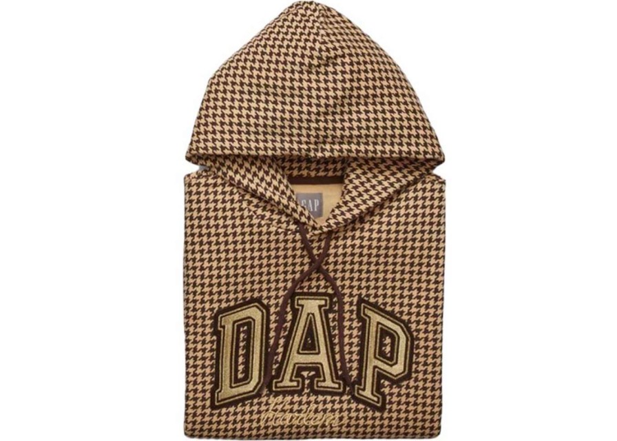 Apparel * | Gap X Dapper Dan Dap Arch Logo Hoodie Camel