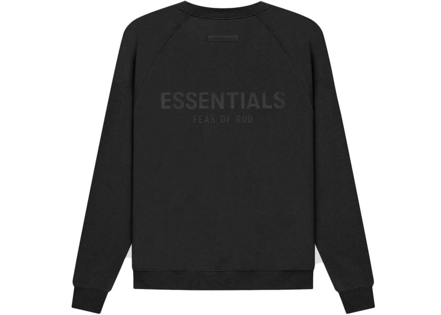 Apparel * | Fear Of God Essentials Pull-Over Crewneck Black/Stretch Limo