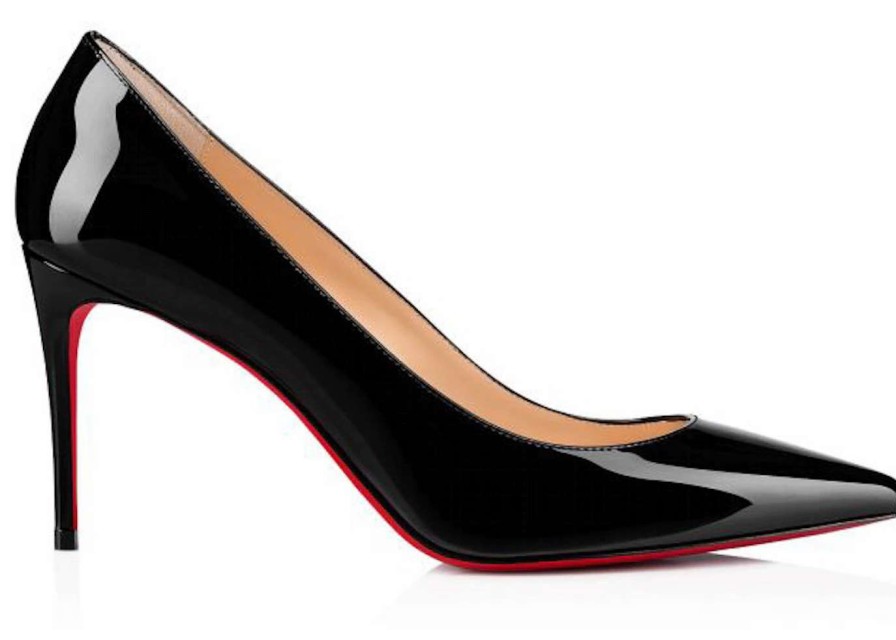 Shoes * | Christian Louboutin Kate 85Mm Pump Black Patent Leather