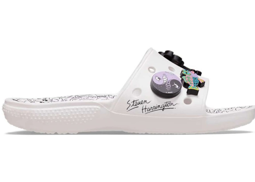 Shoes * | Crocs Classic Slide Steven Harrington Quickstrike White Black