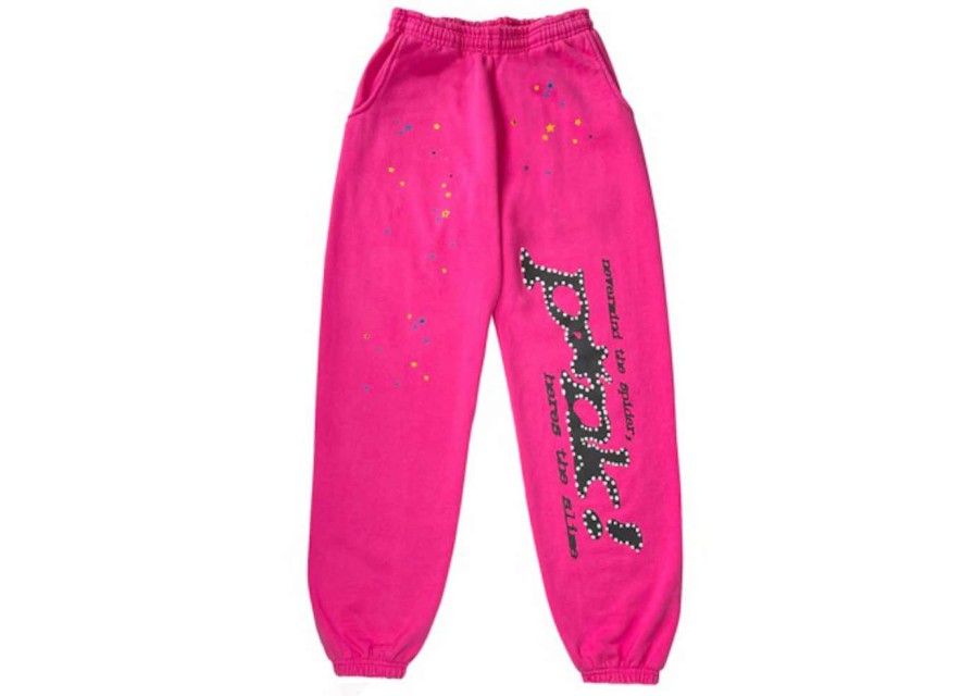 Apparel * | Sp5Der P*Nk Sweatpants Pink