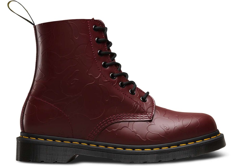 Shoes * | Dr. Martens 8-Eye Boot Bape Oxblood