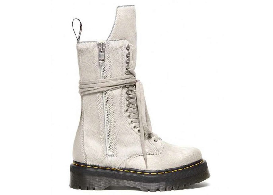 Shoes * | Dr. Martens 1918 Ro Hair On Lace Up Strobe Calf Length Platform Boot Rick Owens