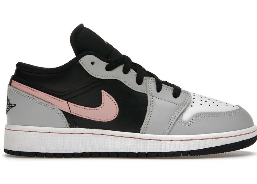 Sneakers * | Jordan 1 Low Black Grey Pink (Gs)