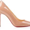 Shoes * | Christian Louboutin Pigalle 100Mm Pump Nude Patent Leather