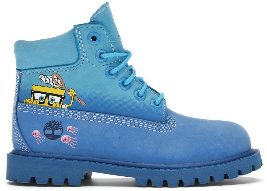 Shoes * | Timberland 6 Boot Spongebob Blue (Ps)