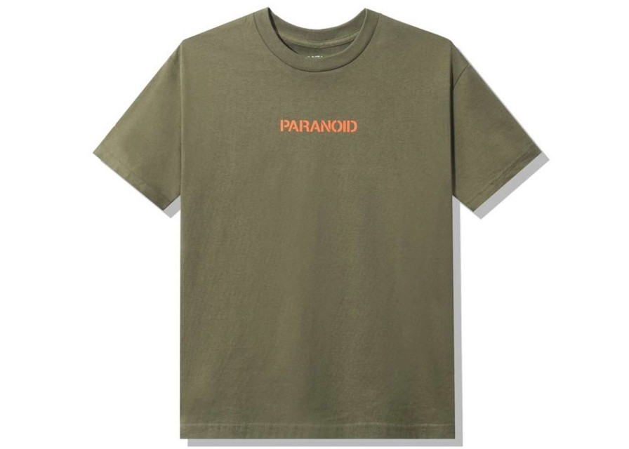 Apparel * | Anti Social Social Club X Undefeated Paranoid T-Shirt Olive