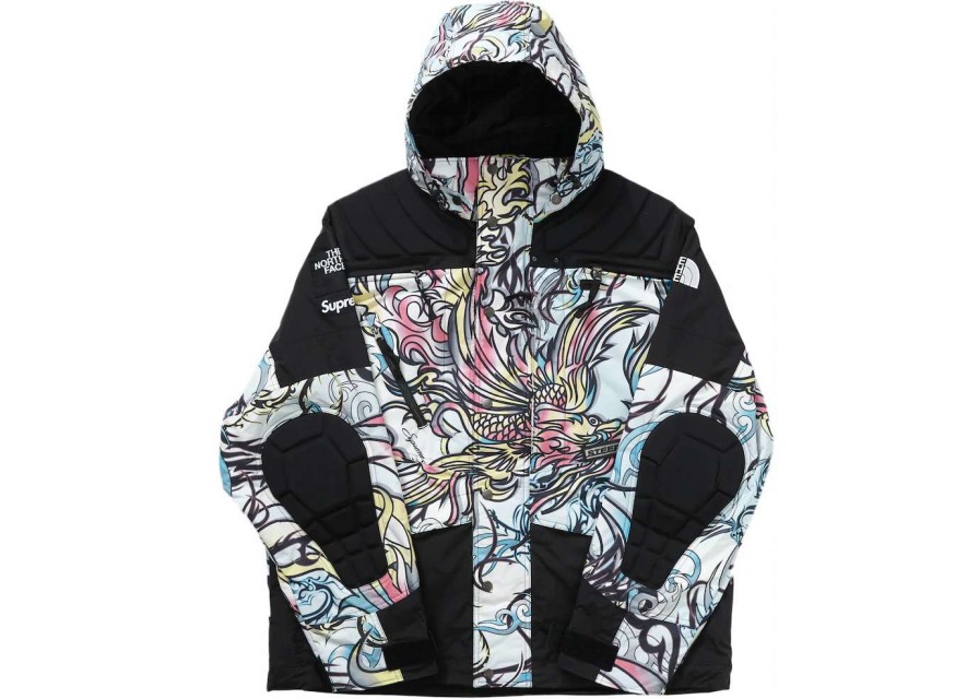 Apparel * | Supreme The North Face Steep Tech Apogee Jacket (Fw22) Multicolor Dragon