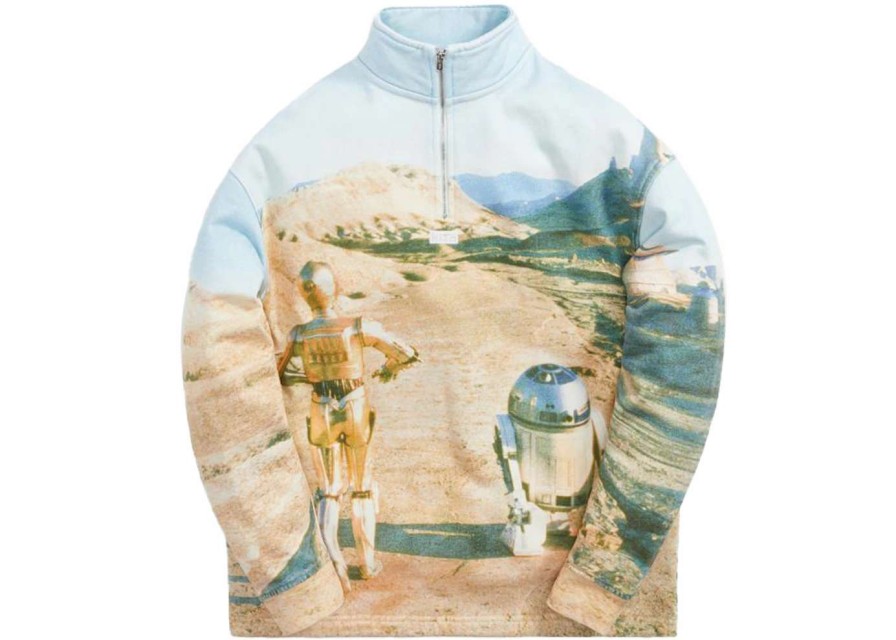 Apparel * | Kith Star Wars Droids Quarter Zip Hallow