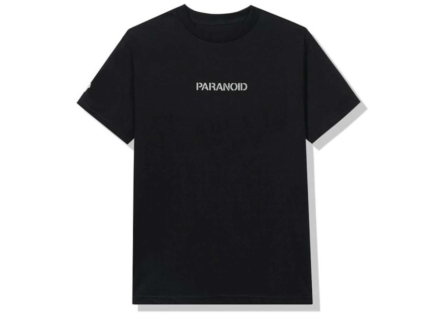 Apparel * | Anti Social Social Club X Undefeated Paranoid T-Shirt Black