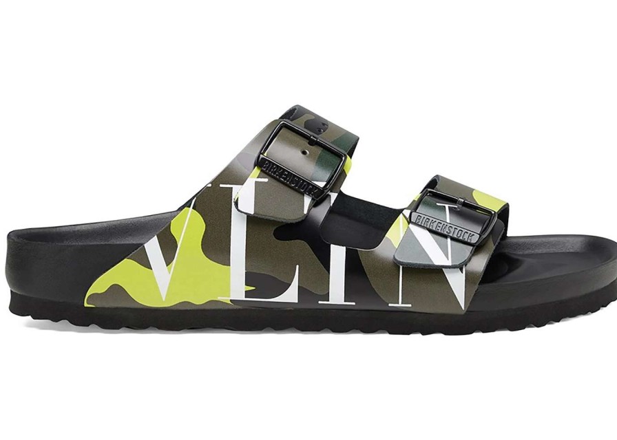 Shoes * | Birkenstock Arizona Valentino Army Green Lime