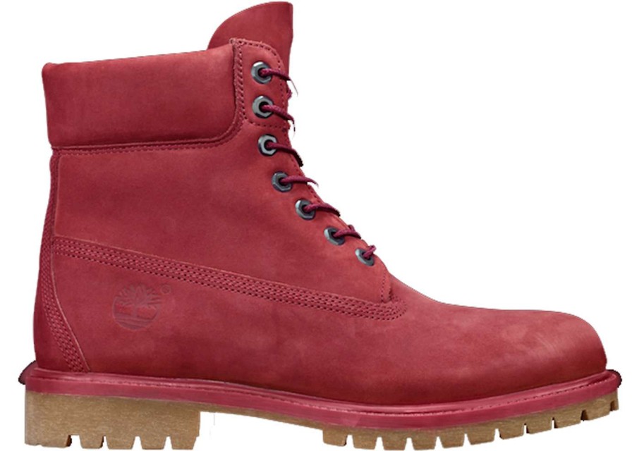 Shoes * | Timberland 6 Boot Pomegranate Burgundy Nubuck