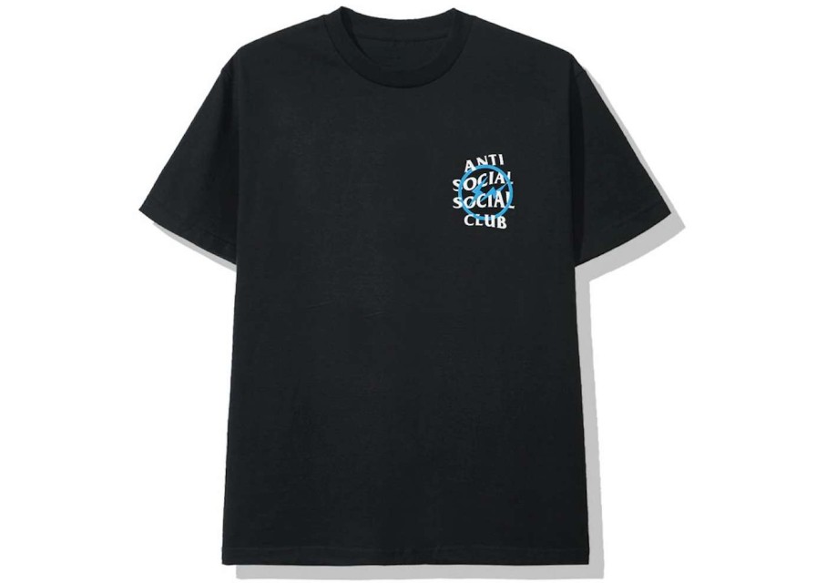 Apparel * | Anti Social Social Club X Fragment Blue Bolt Tee (Fw19) Black