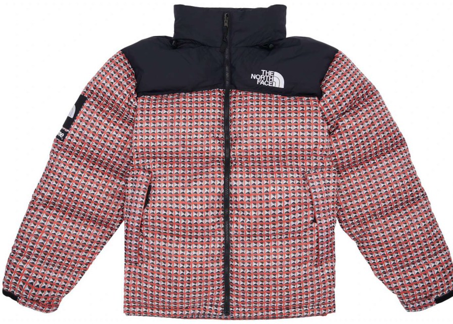 Apparel * | Supreme The North Face Studded Nuptse Jacket Red