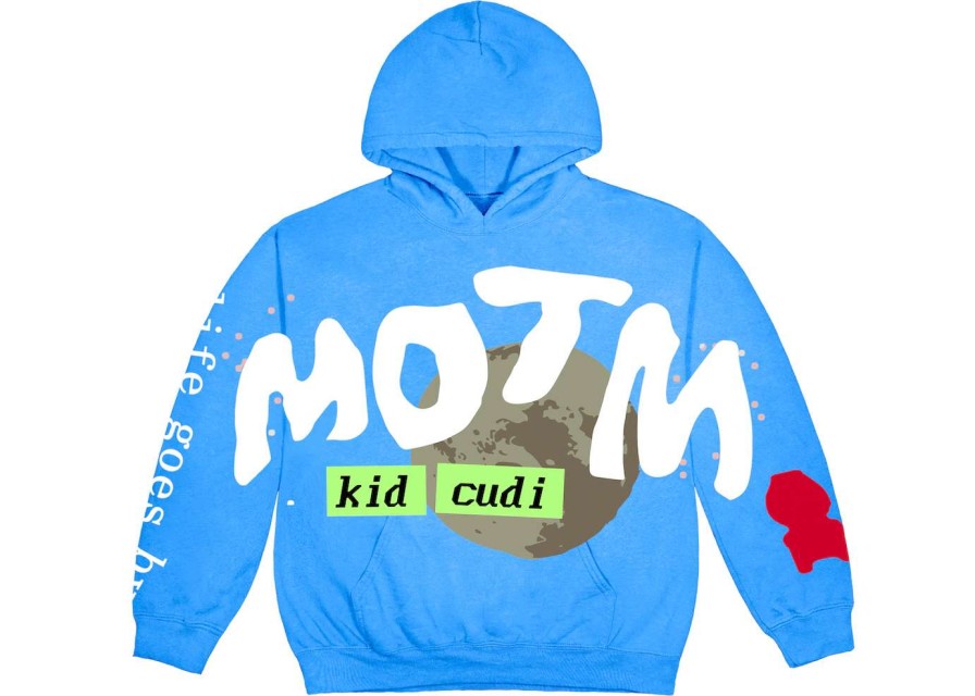 Apparel * | Kid Cudi Cpfm For Motm Iii Life Goes By Hoodie Blue